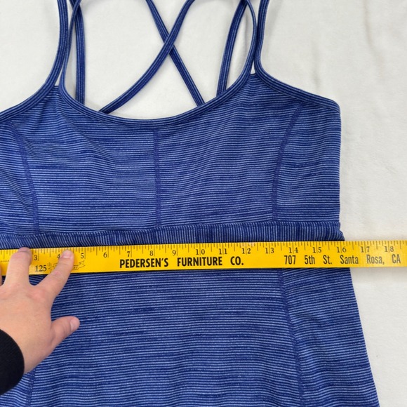 Marmot Womens Large Blue Space Dye Strappy Back Athletic Dress with Shelf Bra - Picture 6 of 8